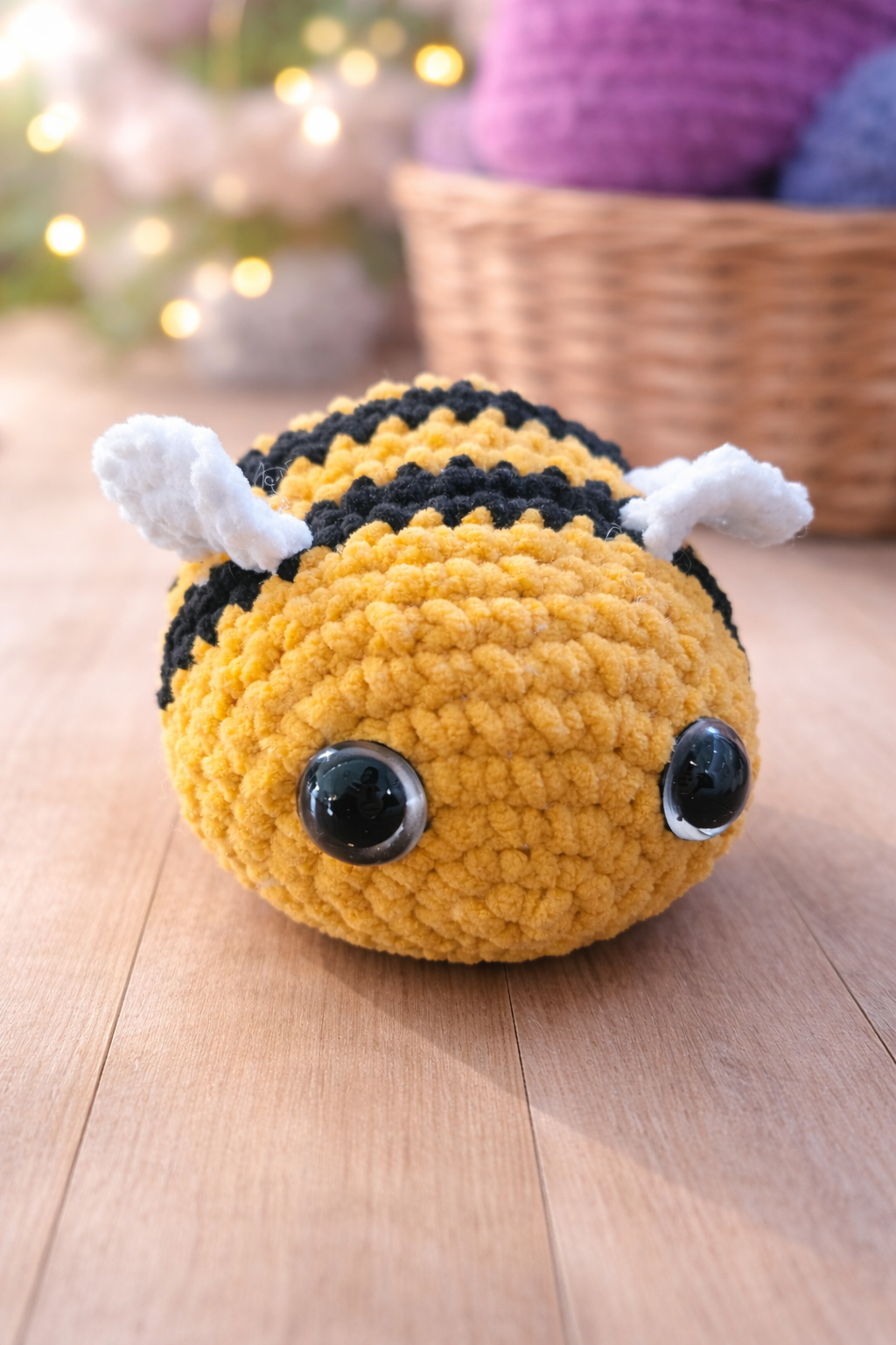 Large Crochet Bee