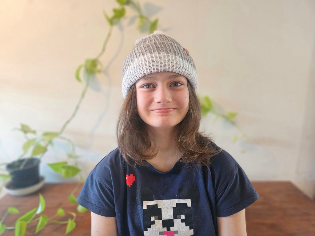 Striped Knitted Beanie