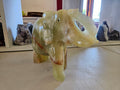 Meduim Banded Green Calcite Carved Elephant