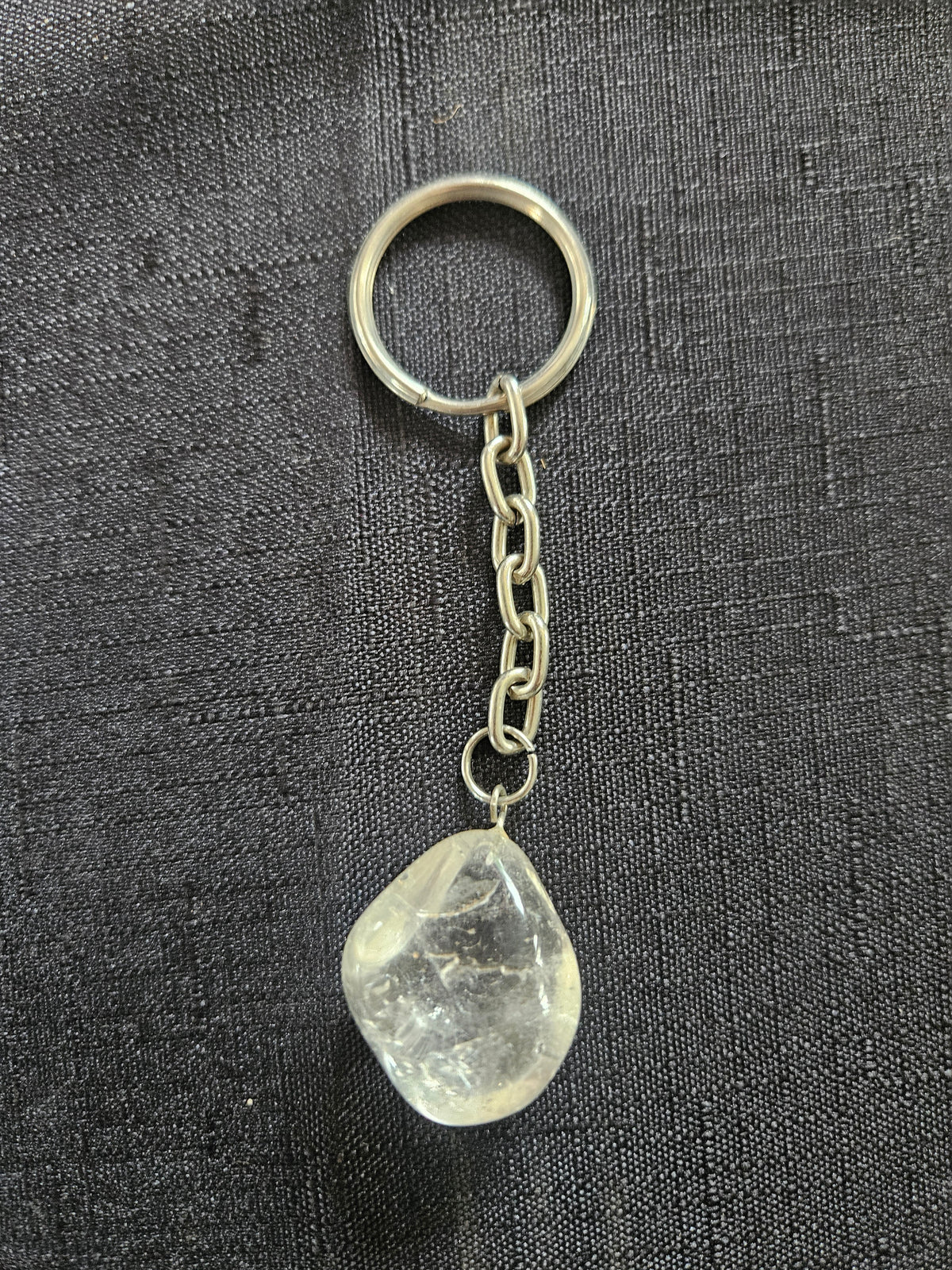 Natural Gemstone Heart & Crystal Keychains