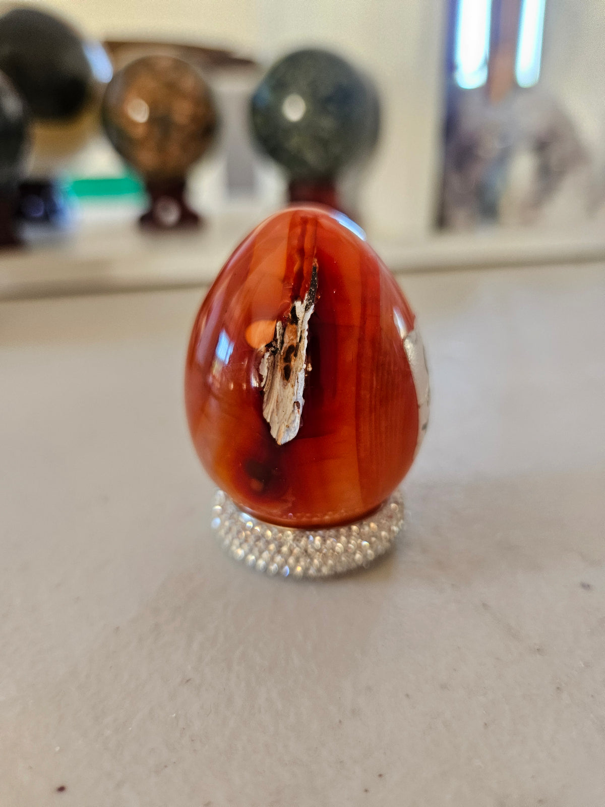 Agate Orange Egg