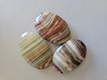 Banded Calcite Palm Stones