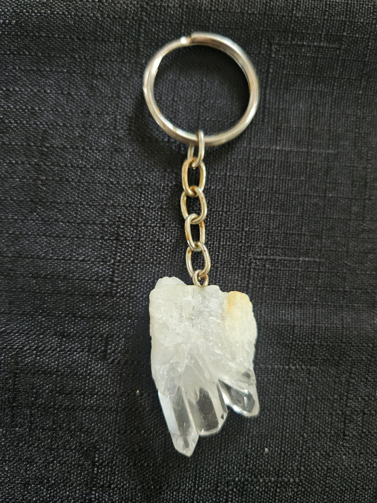 Natural Gemstone Heart & Crystal Keychains