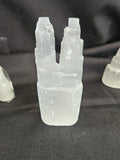 Large Selenite Twin Tower
