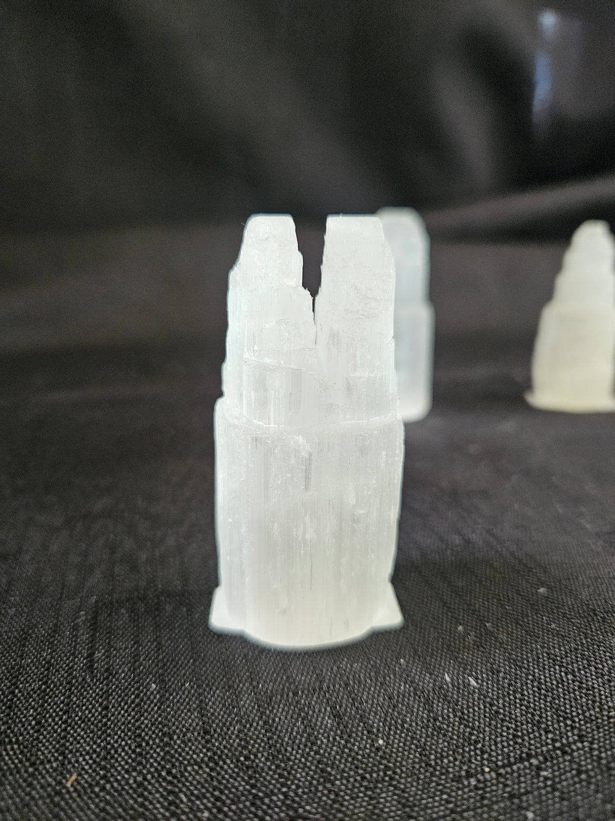 Small Selenite Twin Tower
