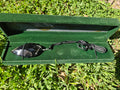 Hand-Knapped Black Obsidian Arrowhead Pendant (Wire Wrapped)