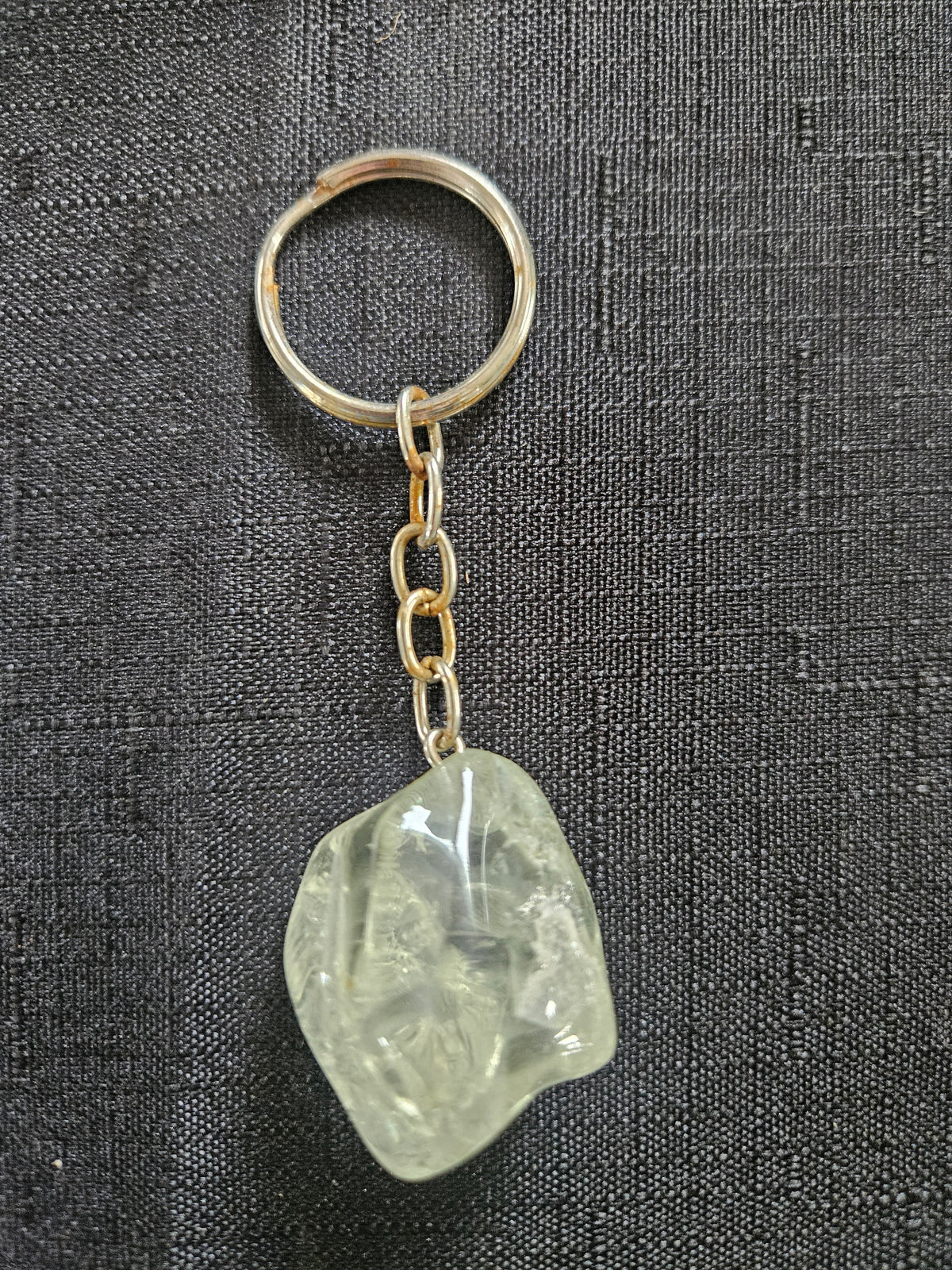 Natural Gemstone Heart & Crystal Keychains