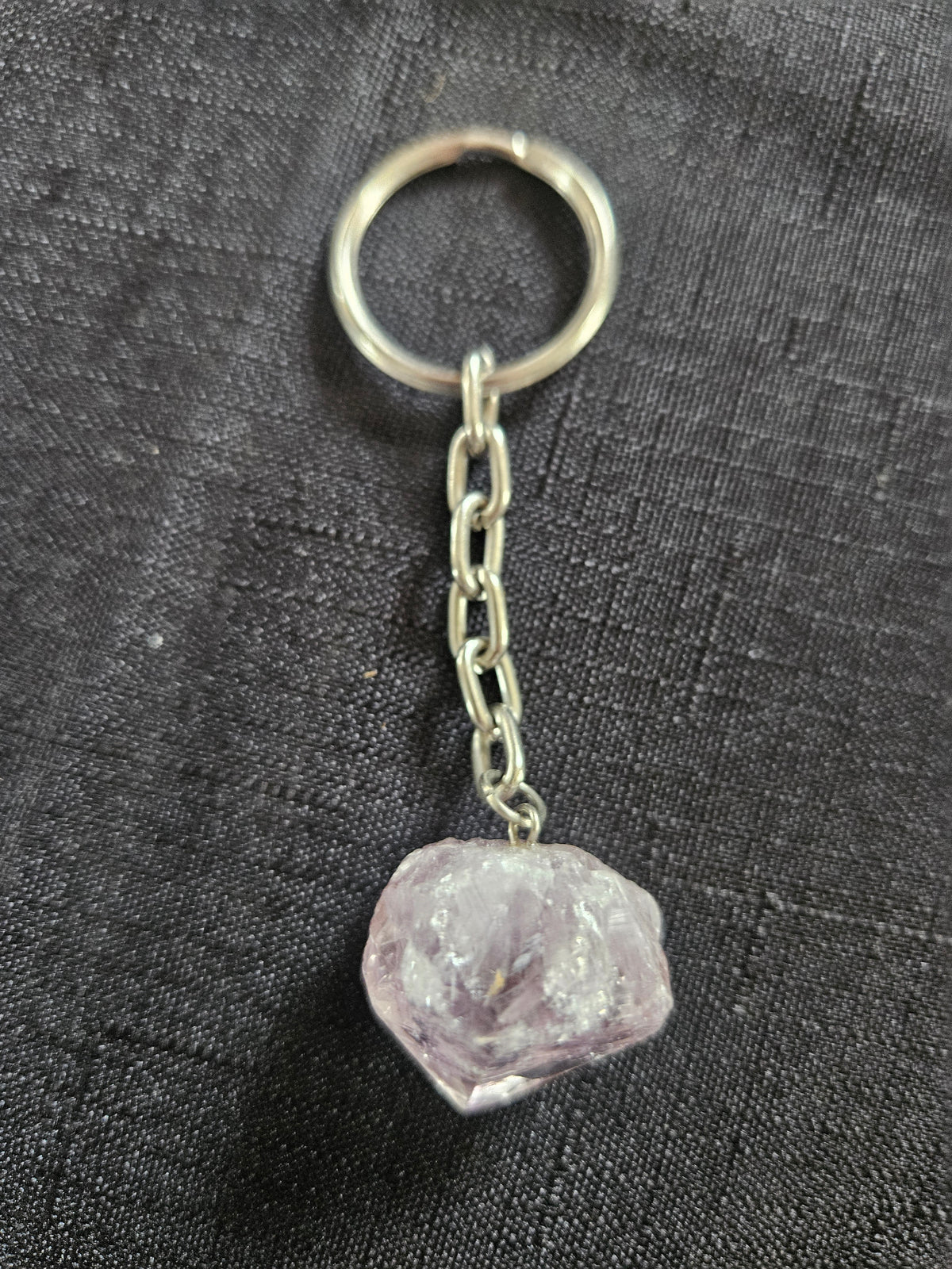 Natural Gemstone Heart & Crystal Keychains